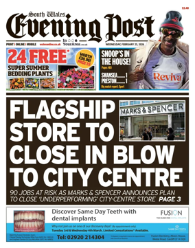Cover of South Wales Evening Post