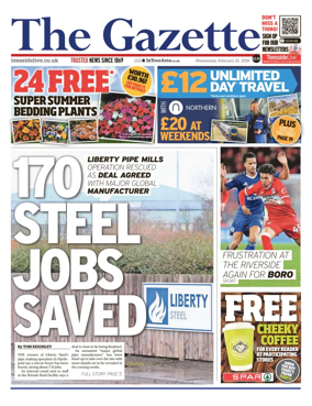 Cover of Teesside Evening Gazette