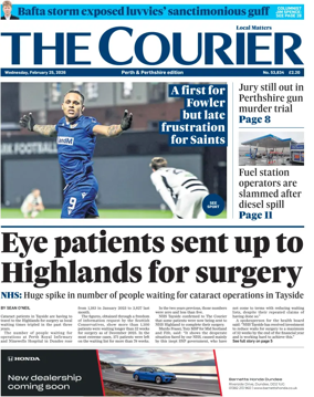 Cover of The Courier & Advertiser (Perth and Perthshire Edition)