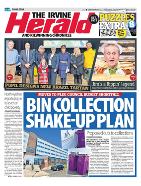 Cover of The Irvine Herald and Kilwinning Chronicle