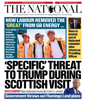 Cover of The National (Scotland)