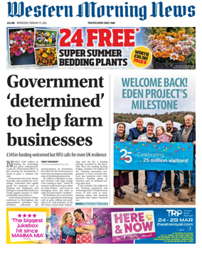 Cover of Western Morning News