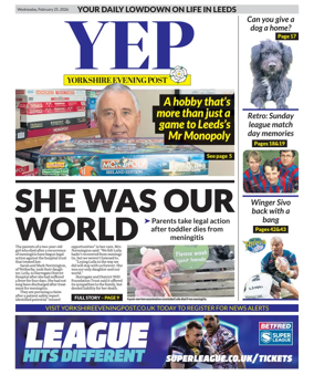 Cover of Yorkshire Evening Post