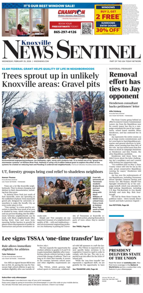 Cover of Knoxville News Sentinel