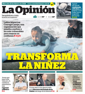 Cover of La Opinion