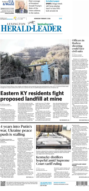 Cover of Lexington Herald-Leader