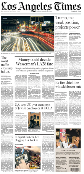 Cover of Los Angeles Times