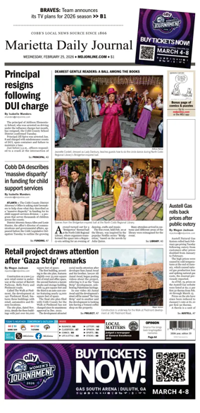 Cover of Marietta Daily Journal