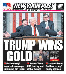 Cover of New York Post