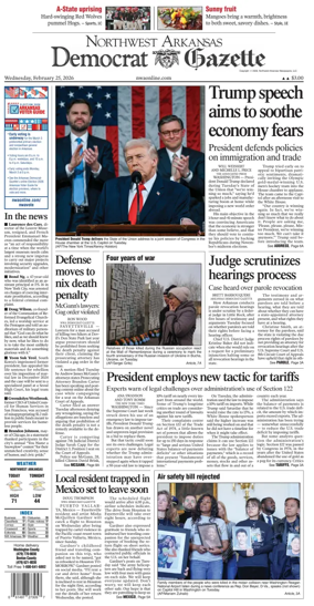 Cover of Northwest Arkansas Democrat-Gazette