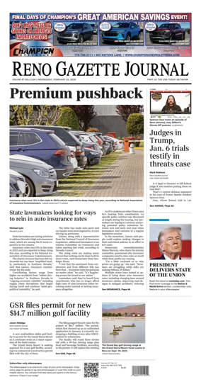 Cover of Reno Gazette Journal