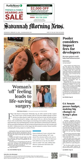 Cover of Savannah Morning News