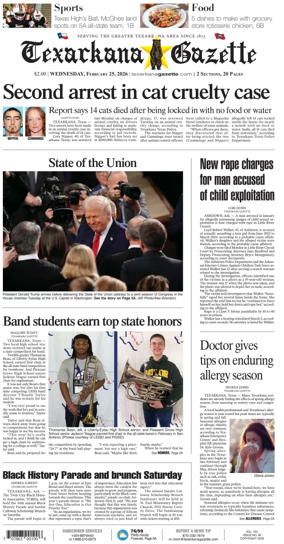 Cover of Texarkana Gazette