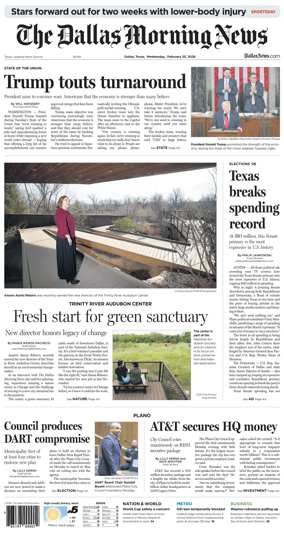 Cover of The Dallas Morning News