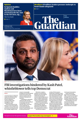 Cover of The Guardian (USA)