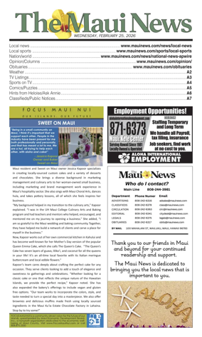 Cover of The Maui News