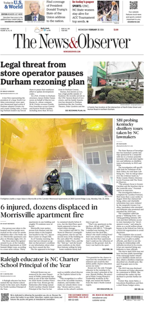 Cover of The News & Observer