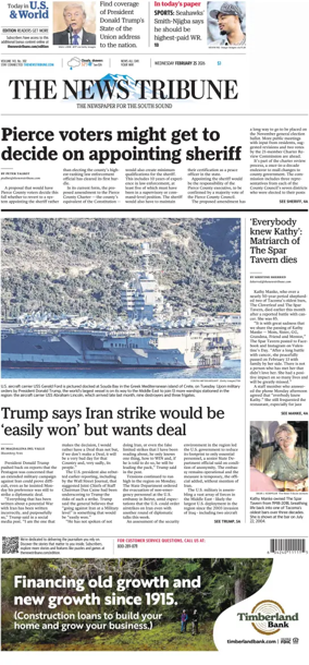 Cover of The News Tribune