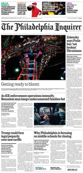 Cover of The Philadelphia Inquirer