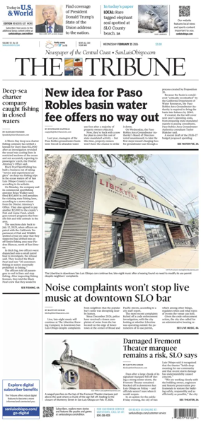 Cover of The Tribune (SLO)