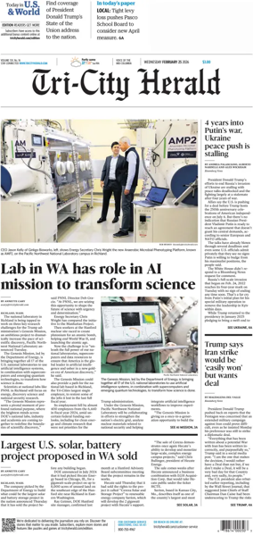 Cover of Tri-City Herald