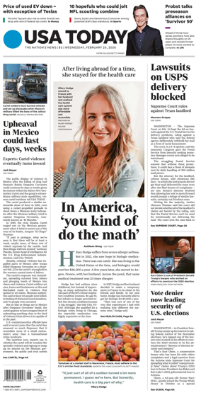 Cover of USA TODAY US Edition