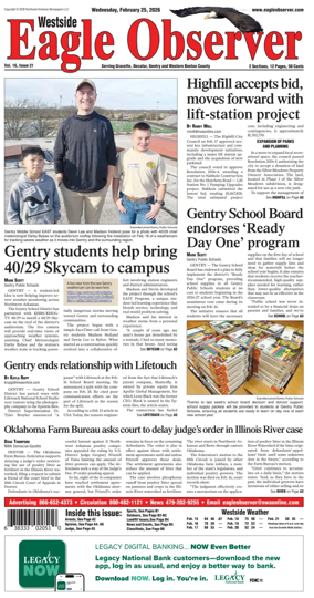 Cover of Westside Eagle-Observer