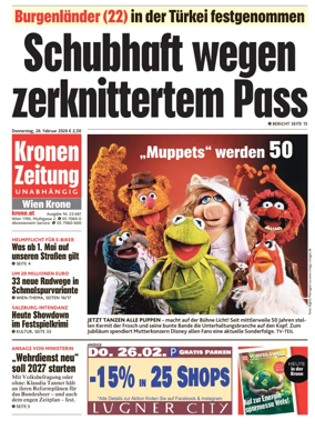 Cover of Kronen Zeitung