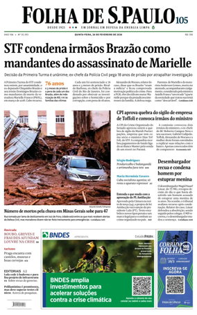 Cover of Folha de S.Paulo