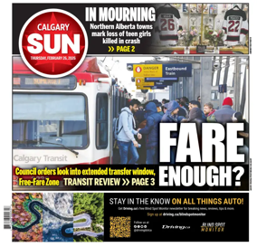 Cover of Calgary Sun