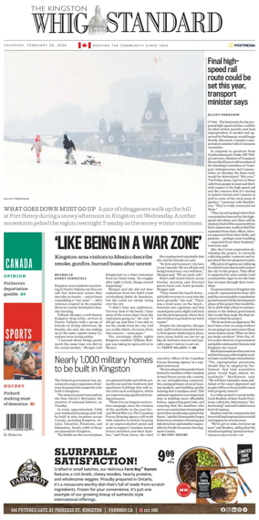 Cover of Kingston Whig-Standard