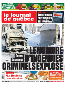 Cover of Le Journal de Quebec
