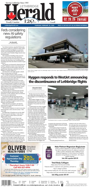 Cover of Lethbridge Herald