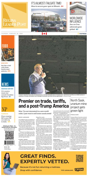 Cover of Regina Leader-Post