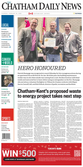 Cover of The Chatham Daily News
