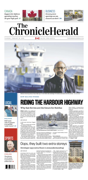 Cover of The Chronicle Herald (Provincial)