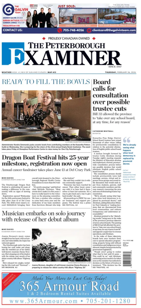 Cover of The Peterborough Examiner