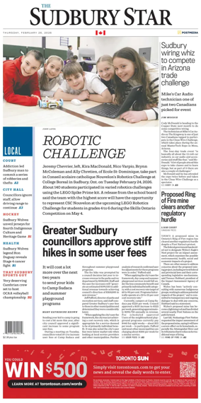 Cover of The Sudbury Star
