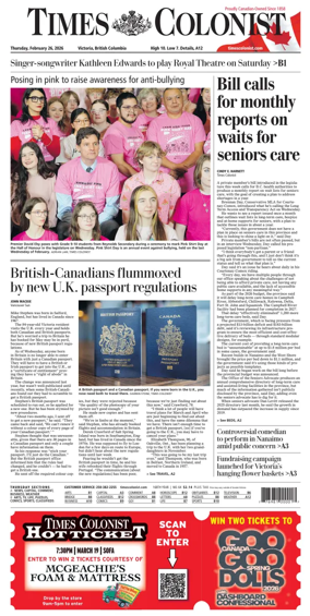 Cover of Times Colonist