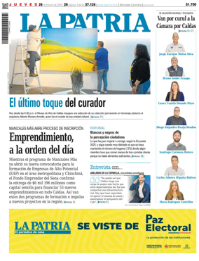Cover of La Patria (Colombia)