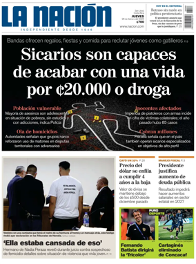 Cover of La Nacion (Costa Rica)