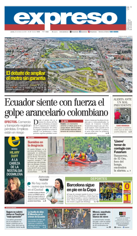 Cover of Diario Expreso