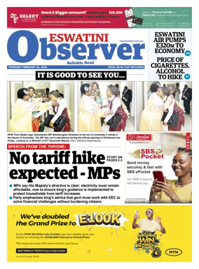Cover of Eswatini Observer