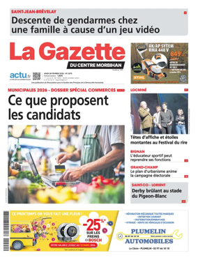 Cover of La Gazette du Centre Morbihan