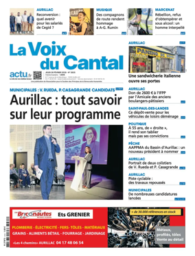 Cover of La Voix du Cantal