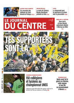 Cover of Le Journal du Centre