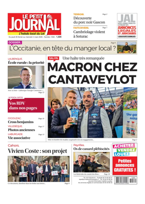 Cover of Le Petit Journal - L'hebdo local du Lot