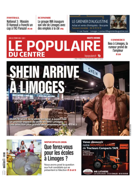 Cover of Le Populaire du Centre (Haute-Vienne)