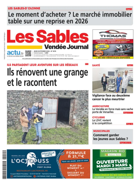 Cover of Les Sables Vendee Journal