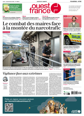 Cover of Ouest-France (Fougeres Vitre)
